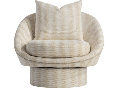 Lucia Beige/Tan Fabric Swivel Chair - Ornate Home