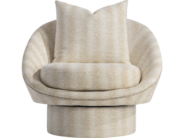 Lucia Beige/Tan Fabric Swivel Chair - Ornate Home