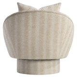 Lucia Beige/Tan Fabric Swivel Chair - Ornate Home