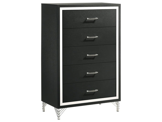 Lucia Black Chest - Ornate Home