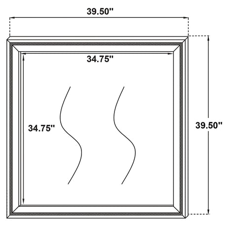 Lucia Black Dresser Mirror - Ornate Home