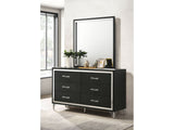 Lucia Black Dresser and Mirror - Ornate Home