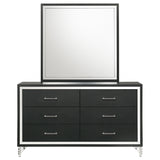 Lucia Black Dresser and Mirror - Ornate Home