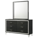 Lucia Black Dresser and Mirror - Ornate Home