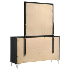 Lucia Black Dresser and Mirror - Ornate Home