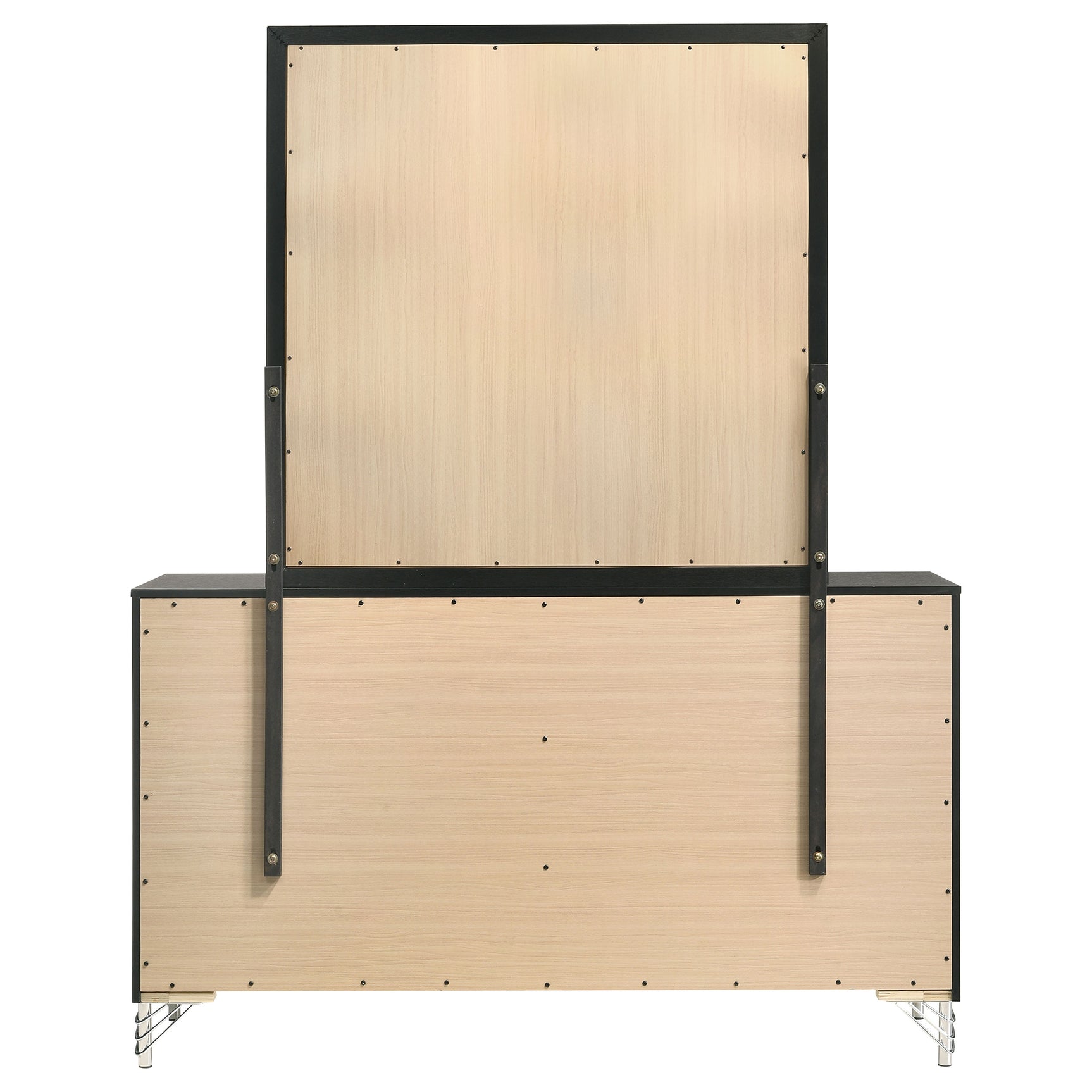 Lucia Black Dresser and Mirror - Ornate Home