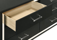 Lucia Black Dresser and Mirror - Ornate Home