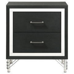Lucia Black Nightstand - Ornate Home