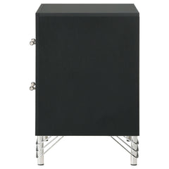Lucia Black Nightstand - Ornate Home