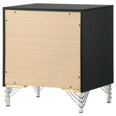 Lucia Black Nightstand - Ornate Home