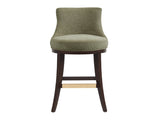 Lucia Counter Stool in Leaf Green - Ornate Home