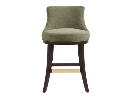 Lucia Counter Stool in Leaf Green - Ornate Home