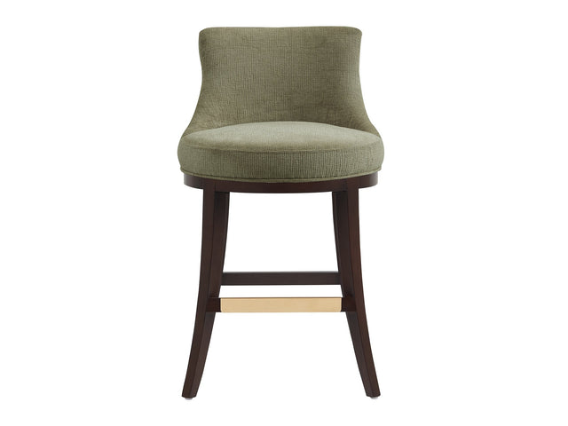 Lucia Counter Stool in Leaf Green - Ornate Home