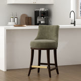 Lucia Counter Stool in Leaf Green - Ornate Home