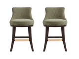Lucia Counter Stool in Leaf Green (set of 2) - Ornate Home
