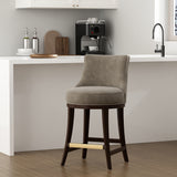 Lucia Counter Stool in Taupe - Ornate Home