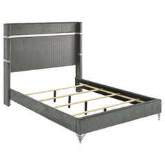 Lucia Grey 5-piece Eastern King Bedroom Set - Ornate Home