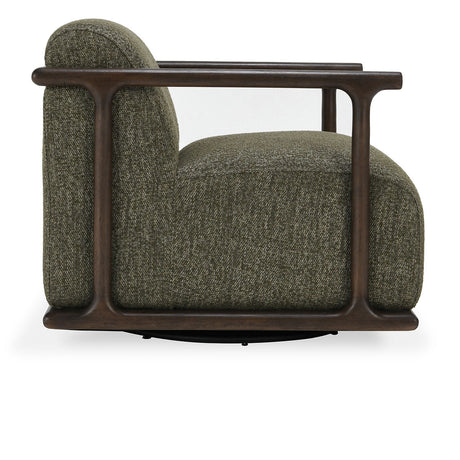 Lucia Kale Green Swivel Accent Chair - Ornate Home