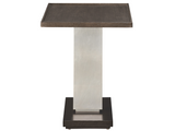 Lucia Otter/Silver Fox/Dark Walnut Side Table - Ornate Home
