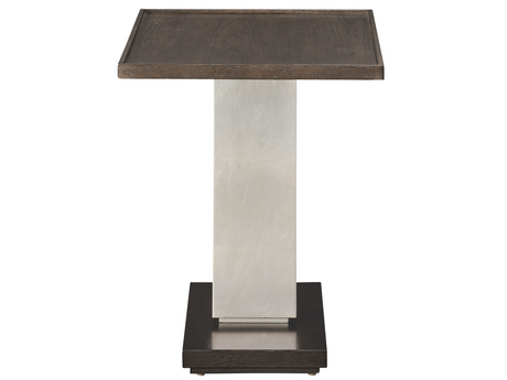 Lucia Otter/Silver Fox/Dark Walnut Side Table - Ornate Home