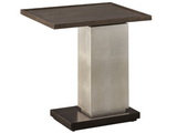 Lucia Otter/Silver Fox/Dark Walnut Side Table - Ornate Home