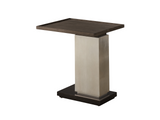 Lucia Otter/Silver Fox/Dark Walnut Side Table - Ornate Home