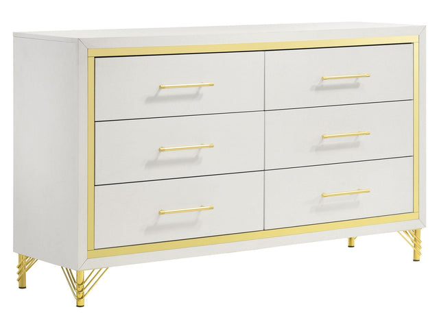 Lucia White  Dresser - Ornate Home