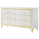 Lucia White  Dresser - Ornate Home