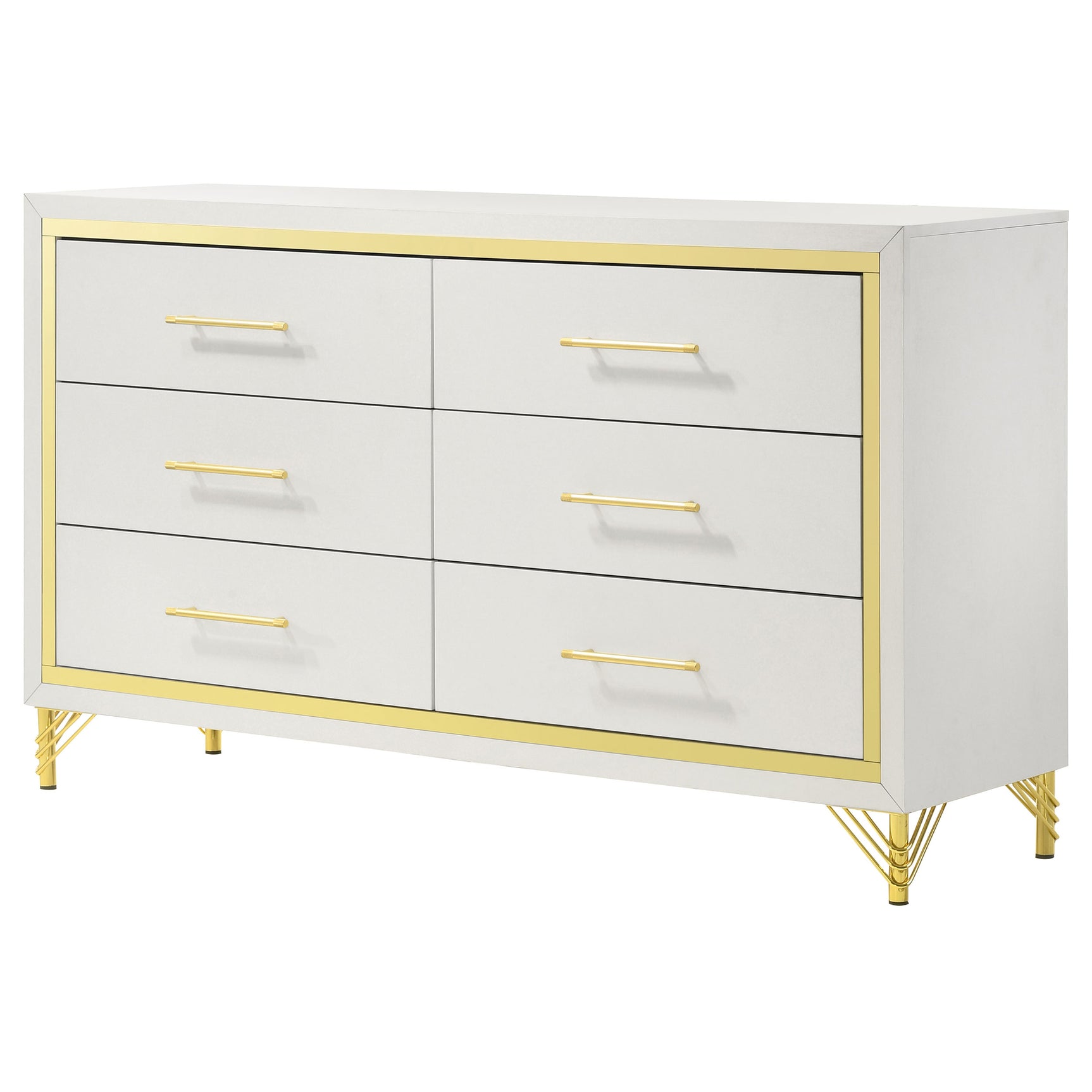 Lucia White  Dresser - Ornate Home