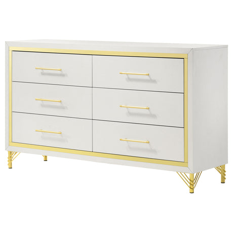 Lucia White  Dresser - Ornate Home