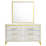 Lucia White  Dresser and Mirror - Ornate Home