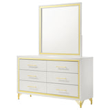 Lucia White  Dresser and Mirror - Ornate Home