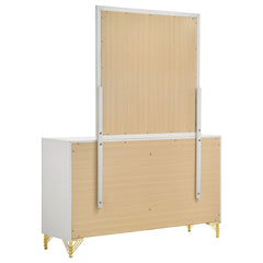 Lucia White  Dresser and Mirror - Ornate Home