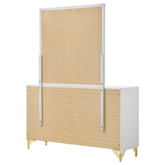 Lucia White  Dresser and Mirror - Ornate Home