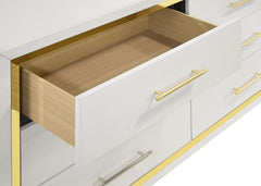 Lucia White  Dresser and Mirror - Ornate Home