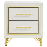 Lucia White  Nightstand - Ornate Home