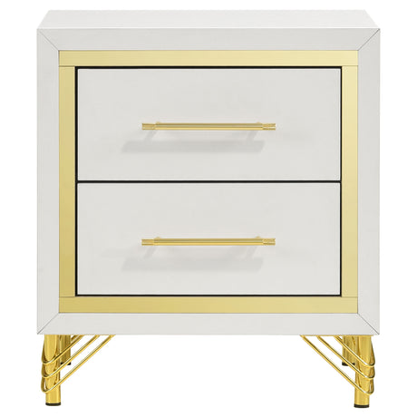 Lucia White  Nightstand - Ornate Home