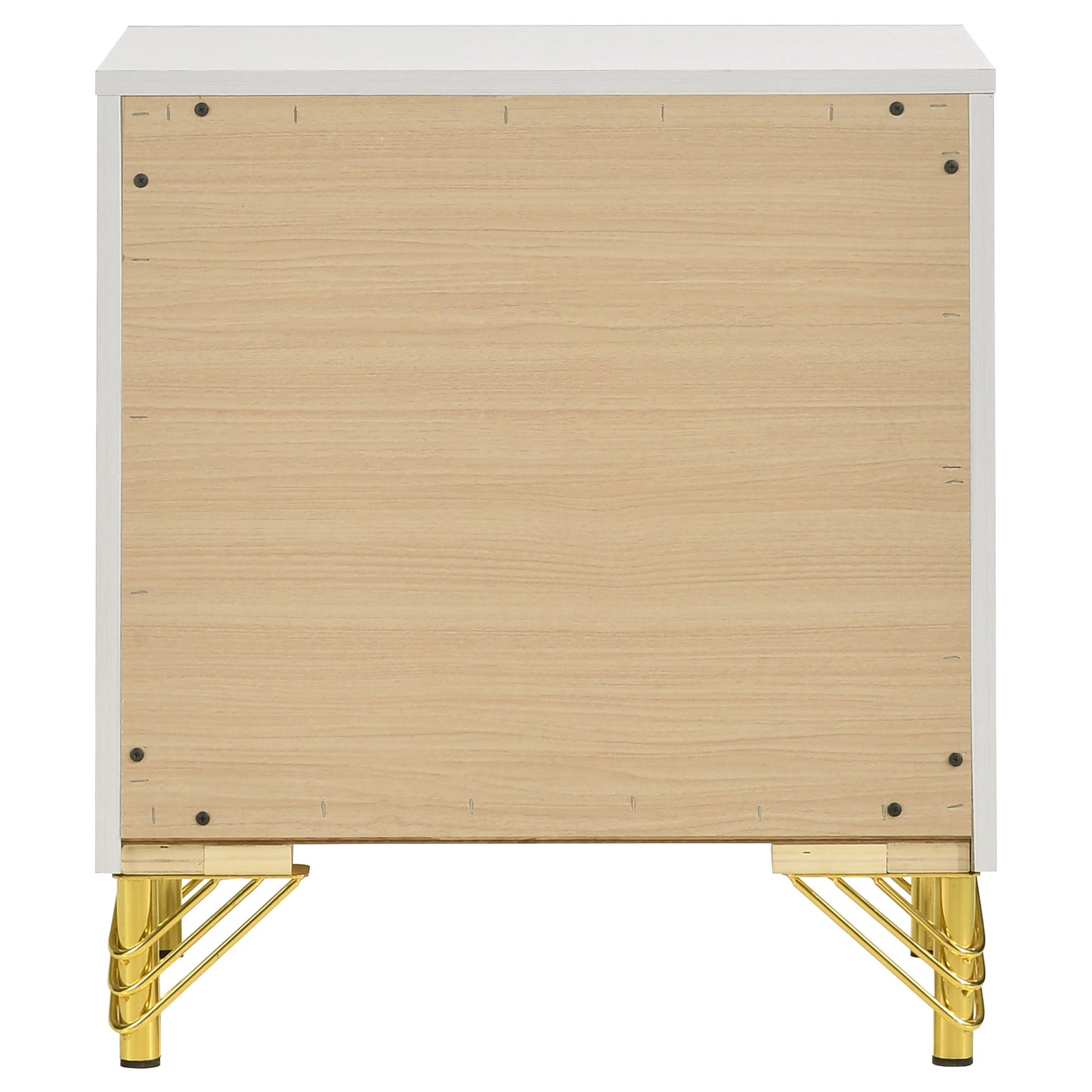 Lucia White  Nightstand - Ornate Home