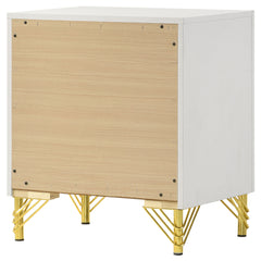 Lucia White  Nightstand - Ornate Home