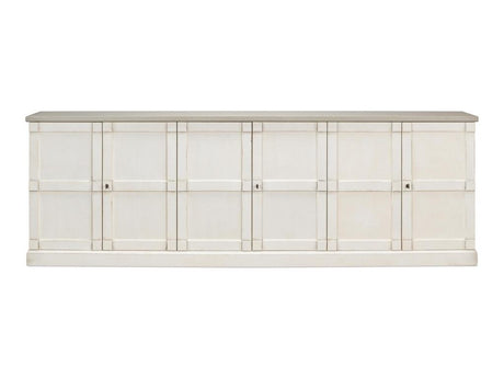 Luciana Beige 6 Wood Doors Buffet - Ornate Home