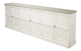 Luciana Beige 6 Wood Doors Buffet - Ornate Home