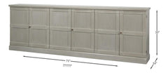 Luciana Tan 6 Door Buffet - Ornate Home
