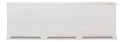Luciana White 6 Cane Door Buffet - Ornate Home