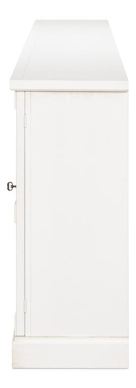 Luciana White 6 Cane Door Buffet - Ornate Home