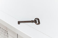 Luciana White 6 Cane Door Buffet - Ornate Home