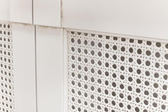 Luciana White 6 Cane Door Buffet - Ornate Home