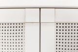 Luciana White 6 Cane Door Buffet - Ornate Home