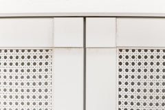 Luciana White 6 Cane Door Buffet - Ornate Home