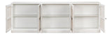 Luciana White 6 Cane Door Buffet - Ornate Home