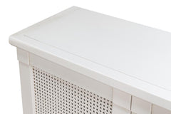 Luciana White 6 Cane Door Buffet - Ornate Home
